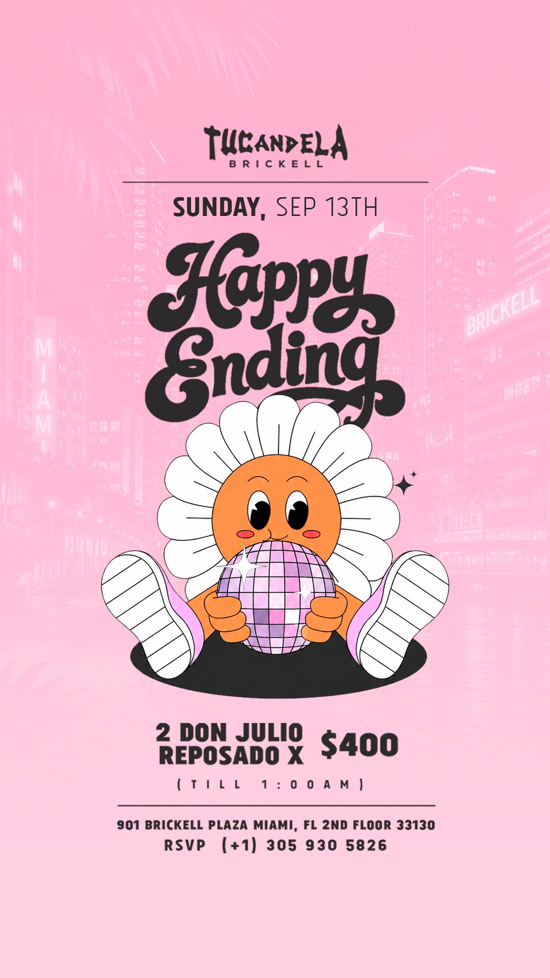 Happy Ending · Domingo en TuCandela Brickell